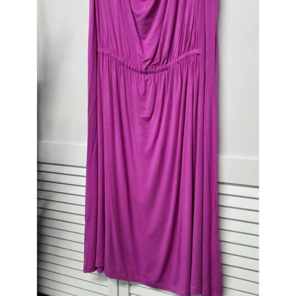 Soma Cowlneck Sleeveless Short Dress Rose Violet Size LARGE SOFT JERSEY MATERIAL - Picture 4 of 6